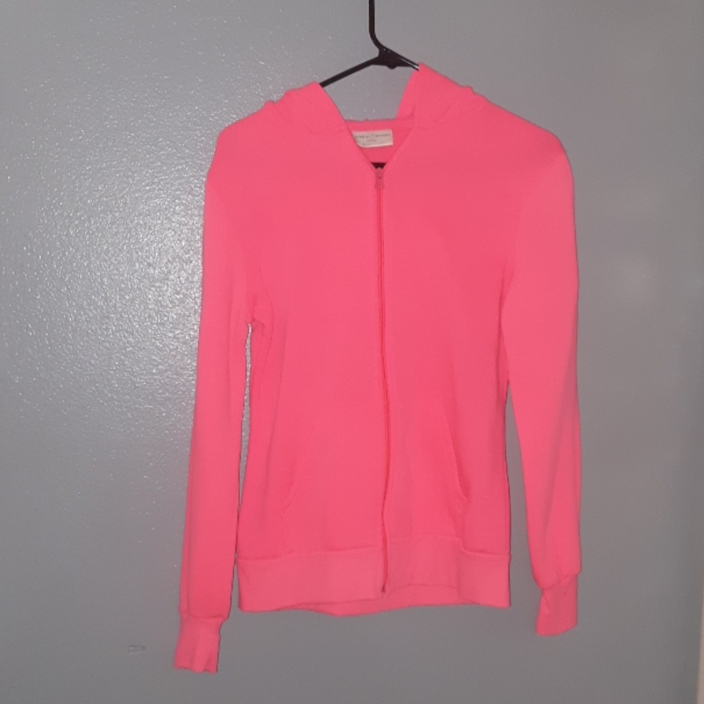 Bright pink hoodie